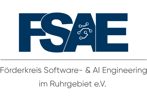Förderkreis Software & AI Engineering im Ruhrgebiet e.V. Logo des Förderkreises Software & AI Engineering im Ruhrgebiet e.V. zur Förderung von Softwareentwicklung, Künstlicher Intelligenz und IT-Nachwuchs.