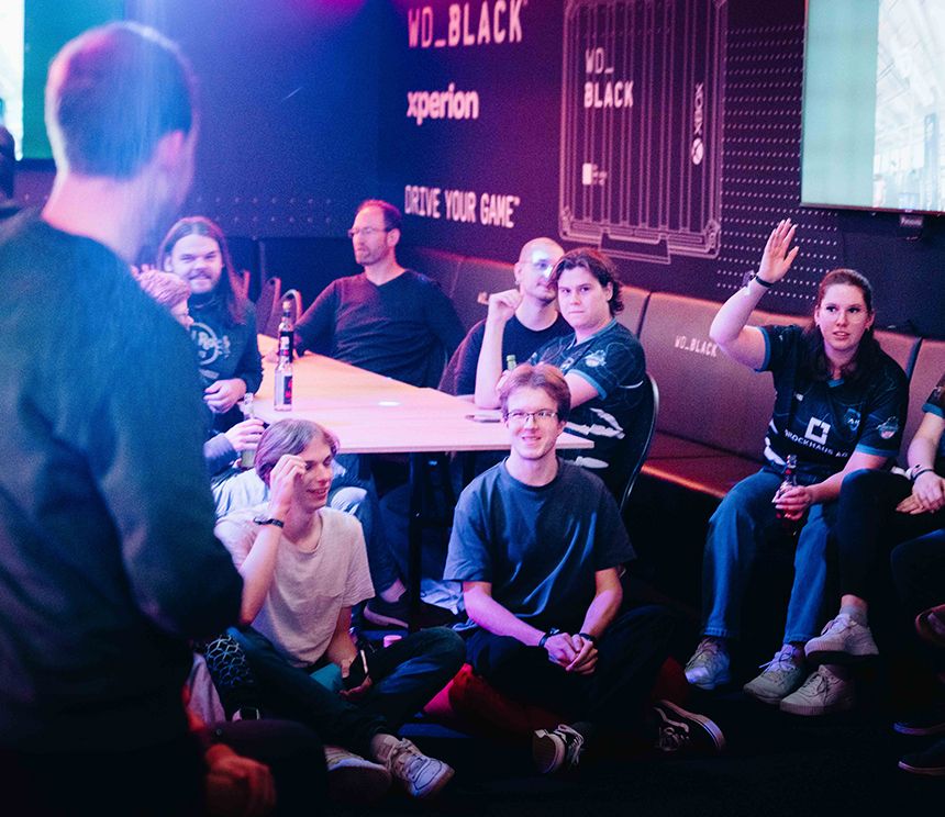 IT-Talents der BROCKHAUS AG bei einem Gaming- und eSports-Event mit gemeinsamer LAN-Party
