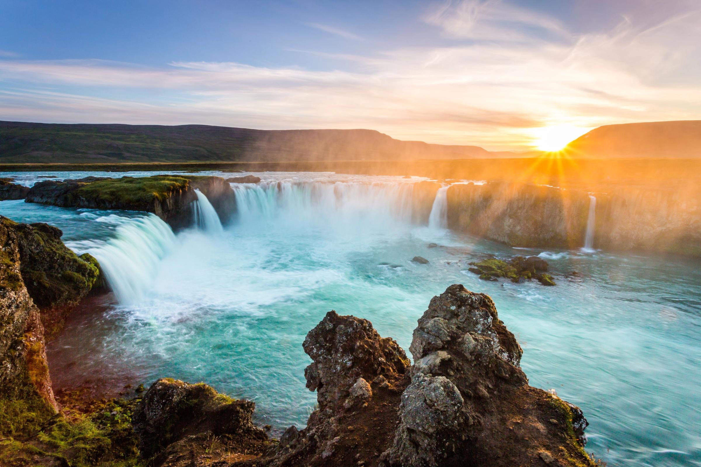 Godafoss al atardecer