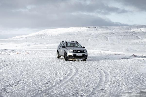 Dacia Duster A Dacia Duster driving in winter in Iceland