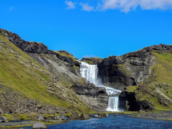 Barnafoss Waterfall
