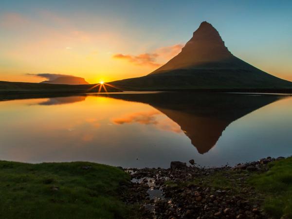 Kirkjufell during the Midnight Sun