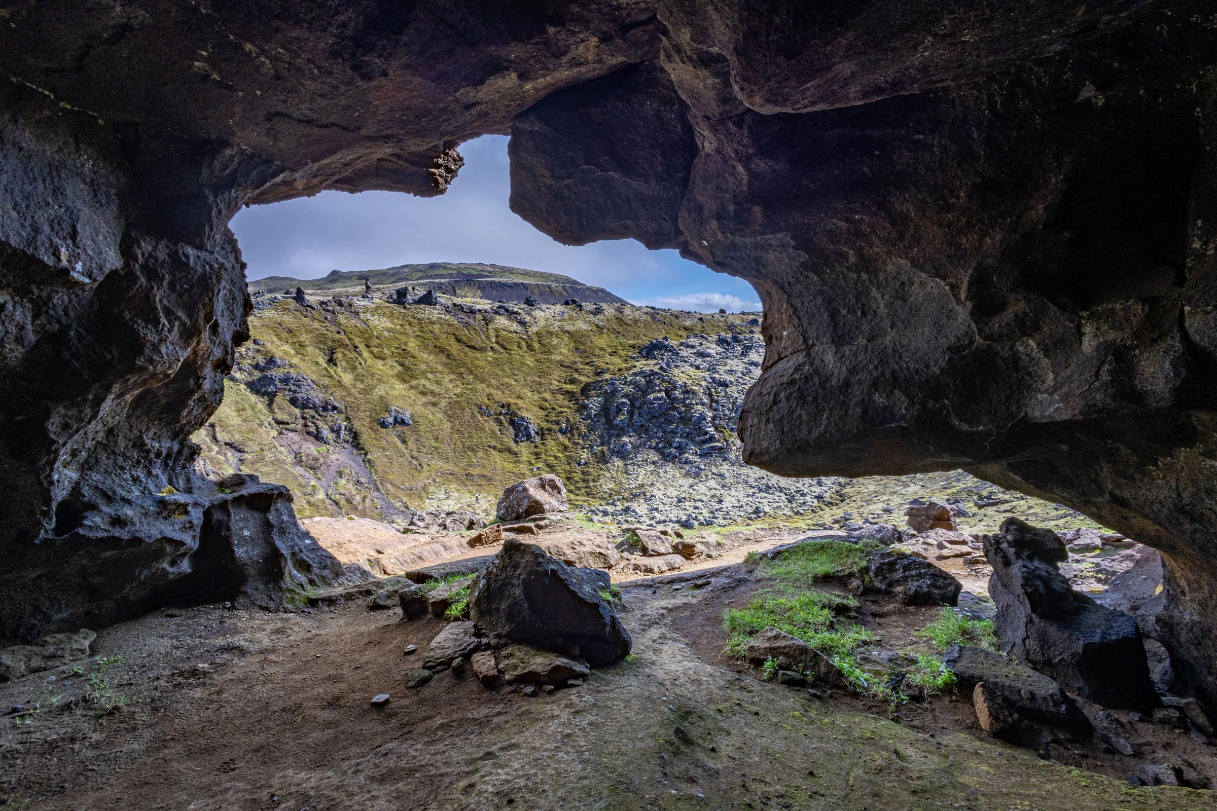 Sönghellir cave from inside