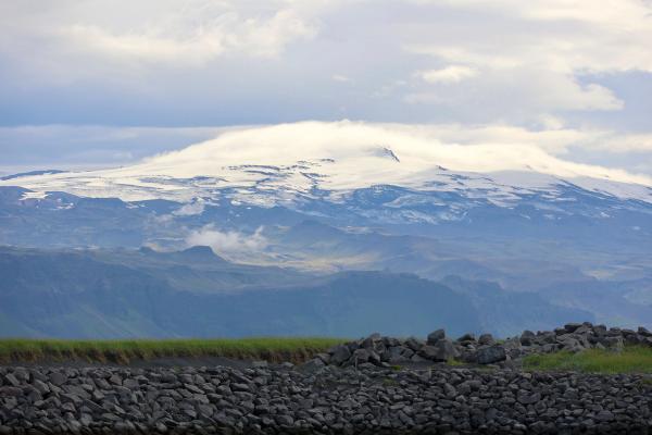 Ice-covered Eyjafjallajökull