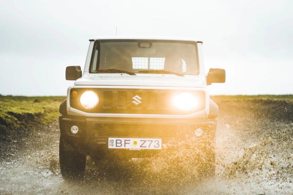 Suziki Jimny Suziki Jimny 4x4 on an f-road in Iceland