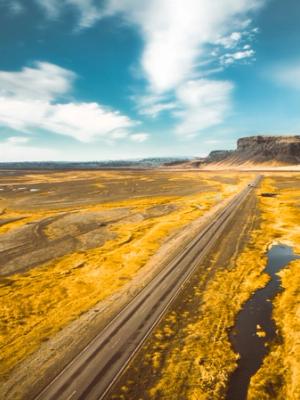 Parte del Ring Road en Islandia