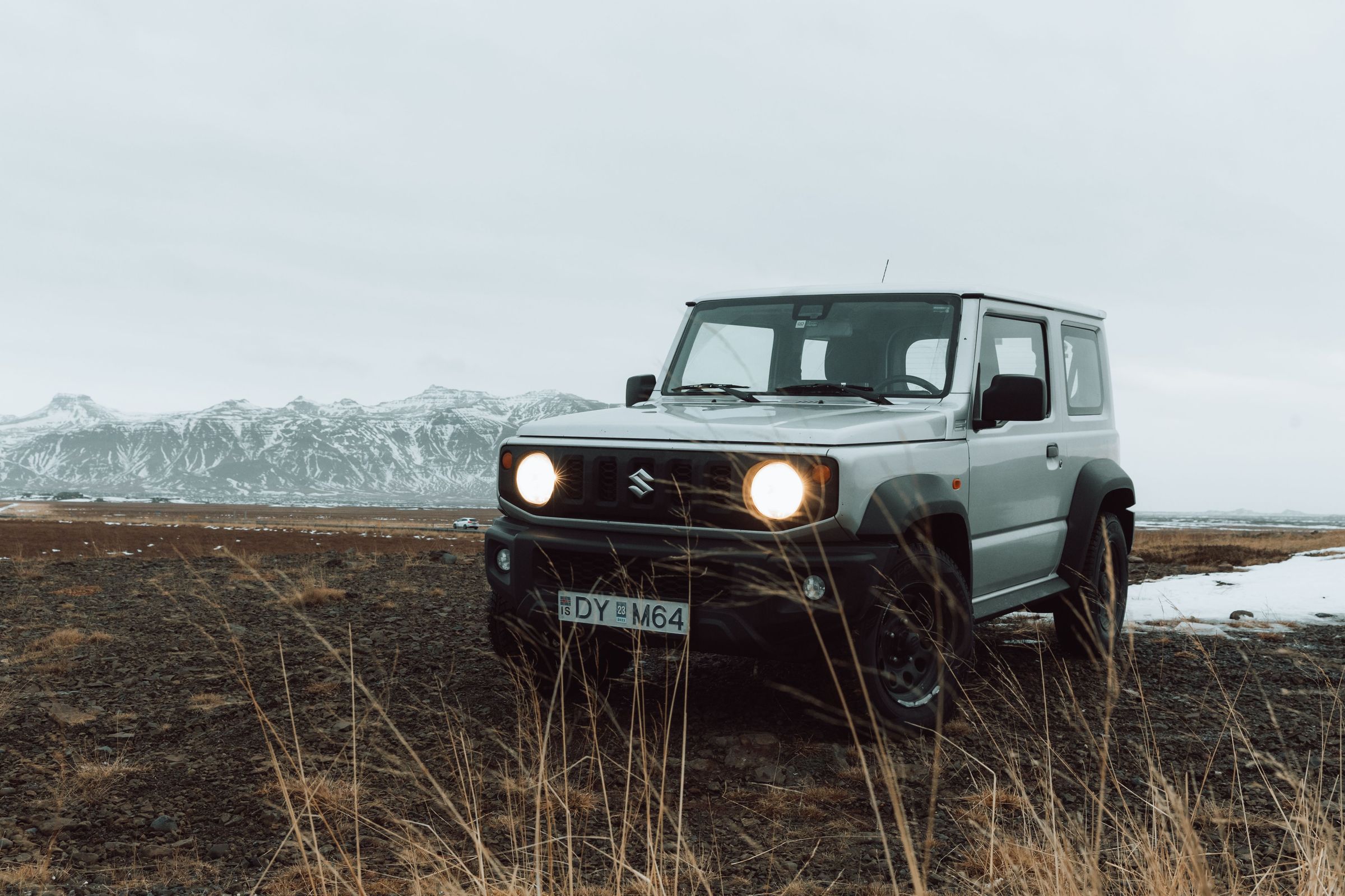 Suzuki Jimny 4x4 The Suzuki Jimny 4x4 in an Icelandic landscape