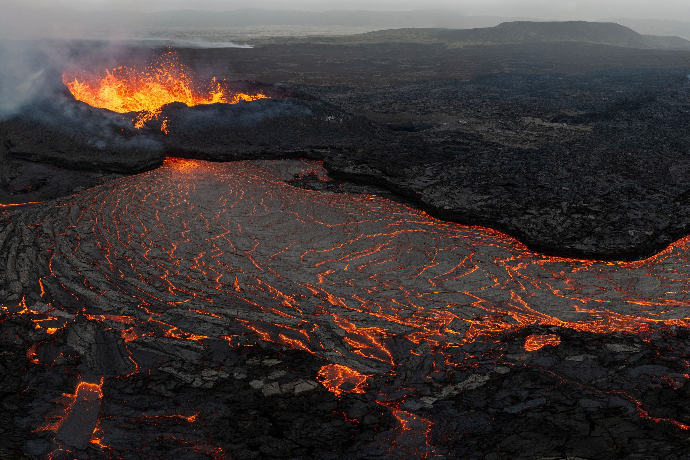 Litli - Hrutur, erupción volcánica de 2023