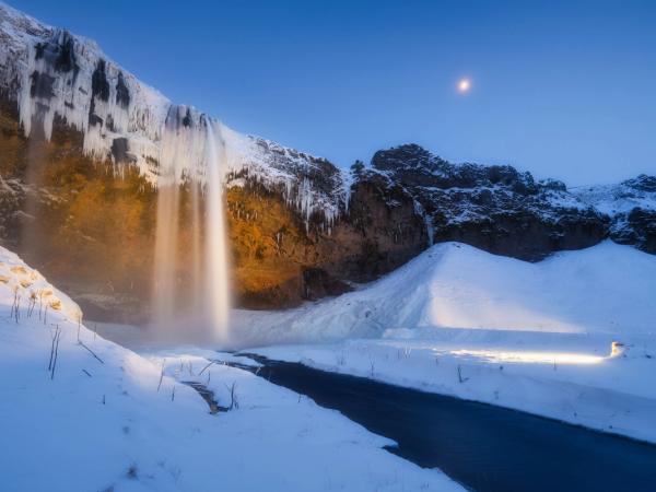 Seljalandsfoss in winter