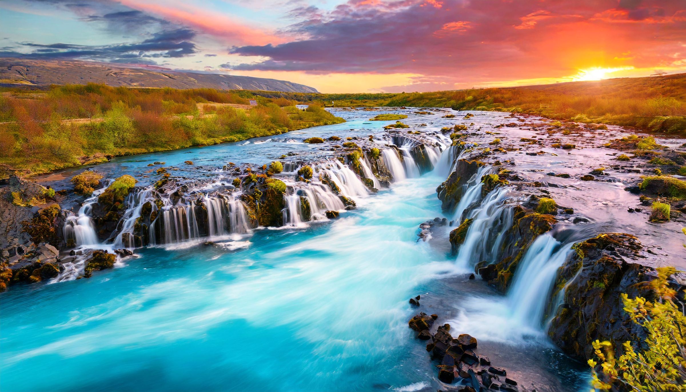  Bruarfoss al atardecer