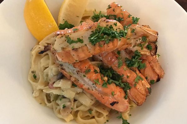 Salmon and pasta dish