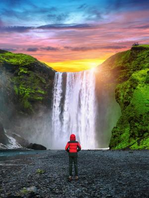 August visiting iceland in august during late summer season when the northern lights season is coming soon.