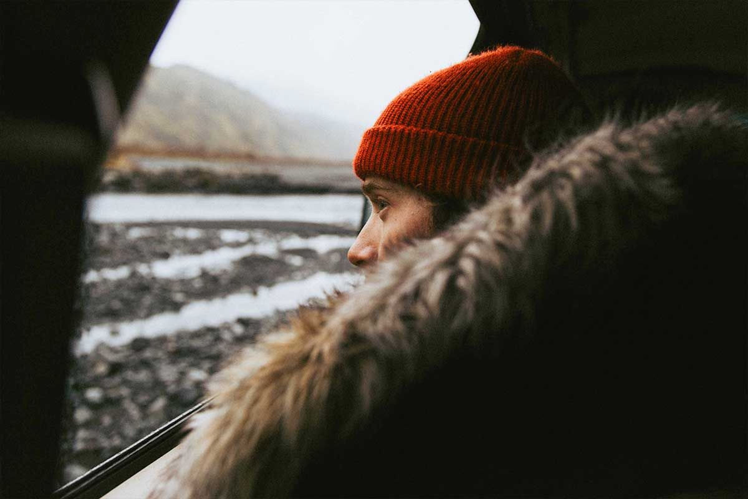 Car window, Iceland 