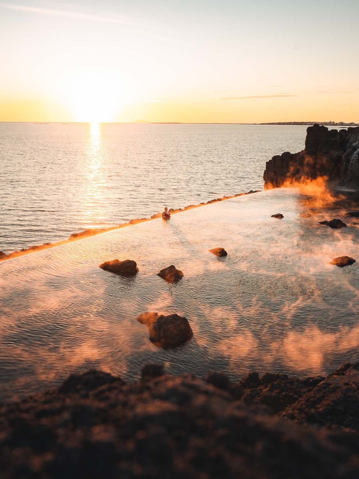 Vistas del Sky Lagoon de Islandia