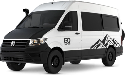 Camper de lujo 4x4 Crafter de Go Campers Islandia