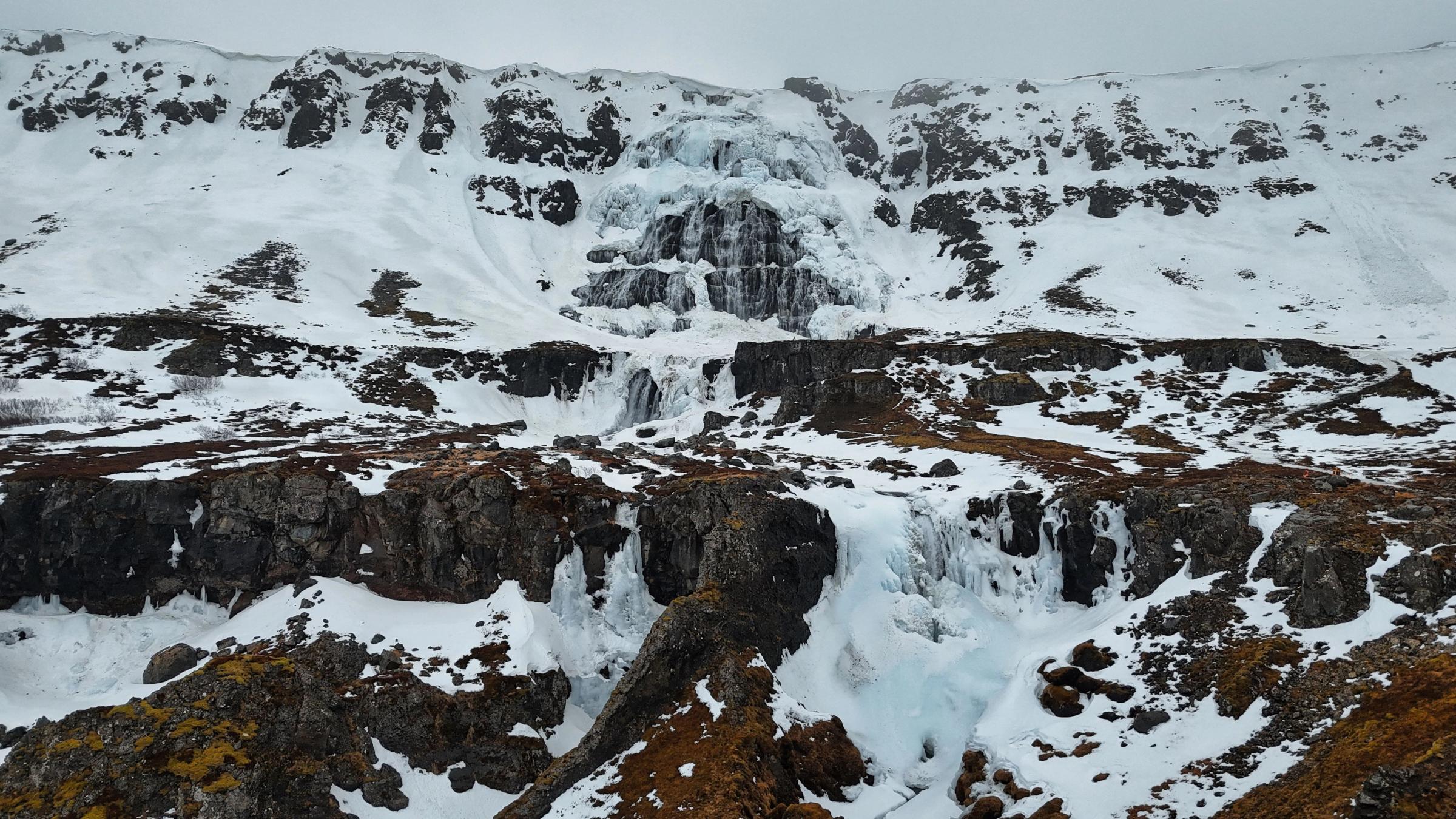 Dynjandi in Winter
