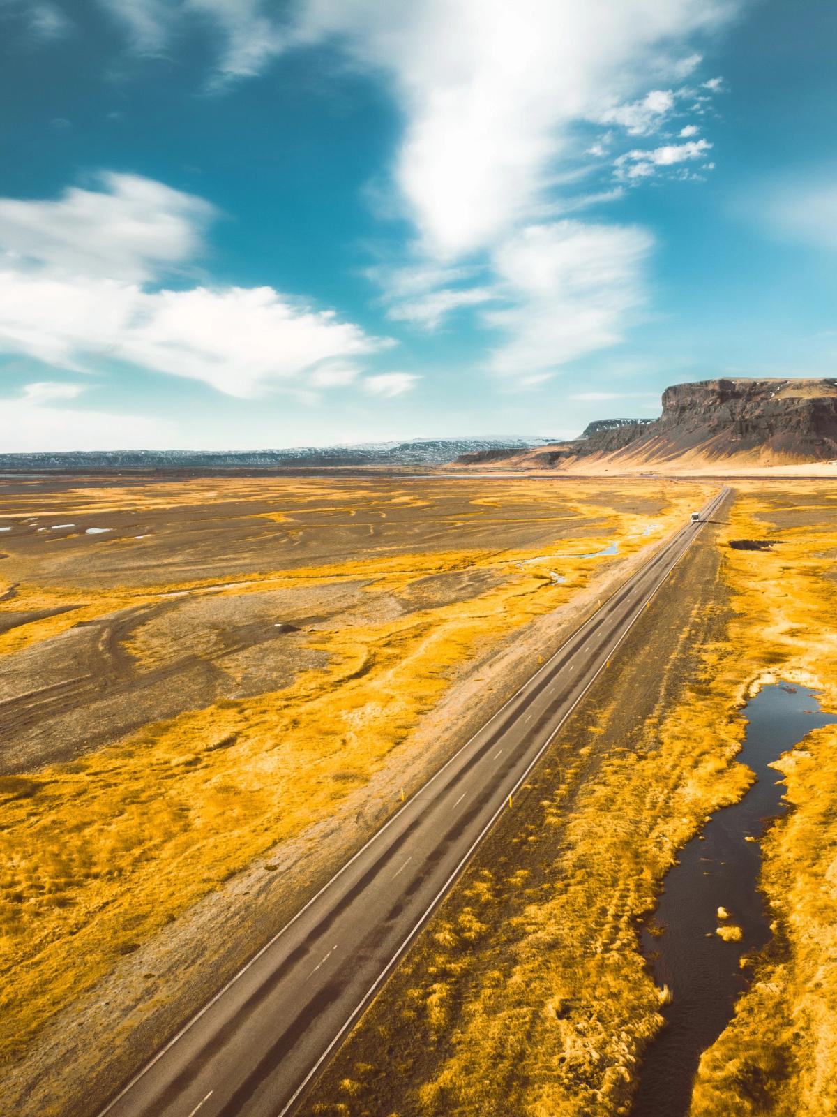Parte de la Ring Road en Islandia