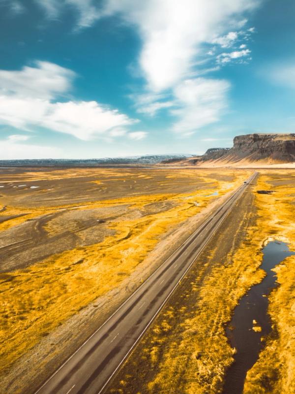 Parte de la Ring Road en Islandia