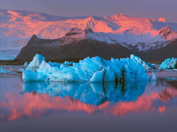 Icebergs en la laguna glacial de Jökulsárlón