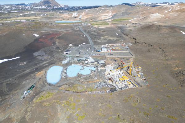 Foto aérea de los Myvatn Nature Baths