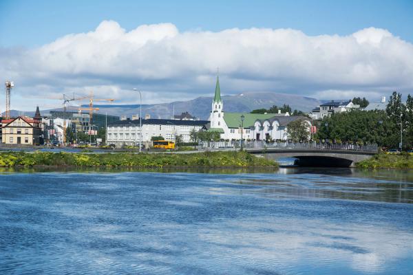 a river running through a city