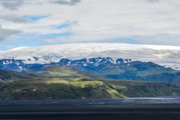 Katla Volcano covered in snow