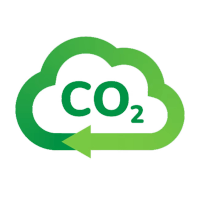 a green co2 icon