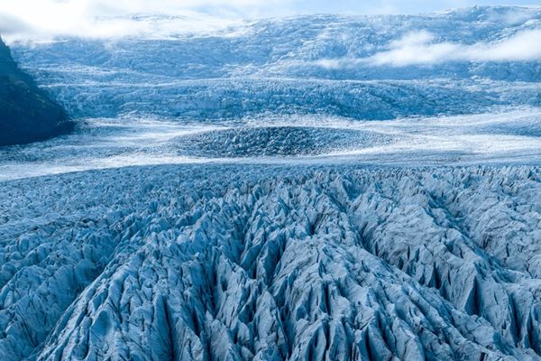 a vast glacier tongue