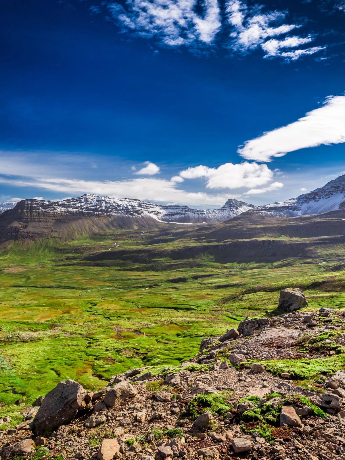 Mountains in the Westfjords of Iceland