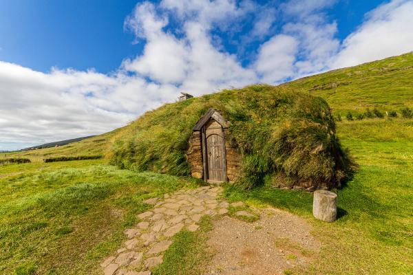 Casa de turba en Eiríksstaðir