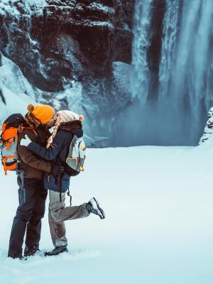 Winter vacation Honeymoon winter vacation in iceland