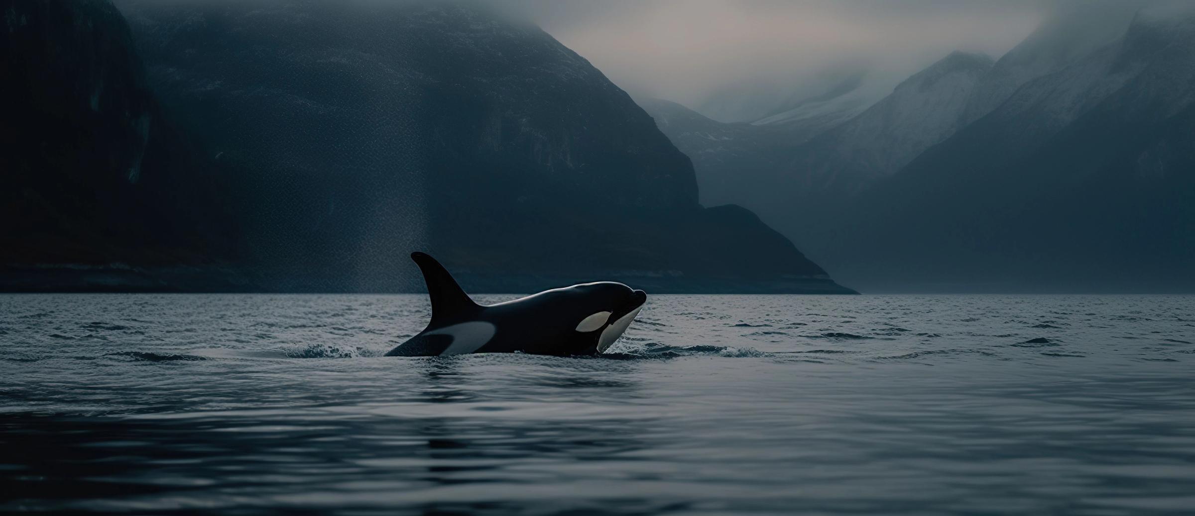 killer whale in Iceland
