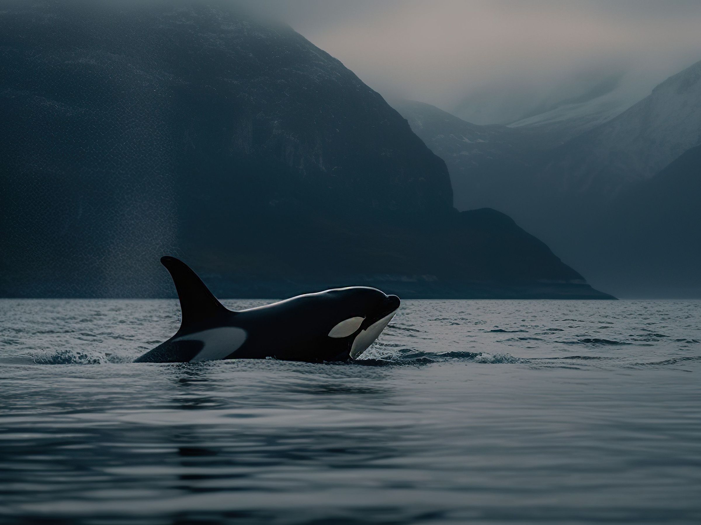 killer whale in Iceland