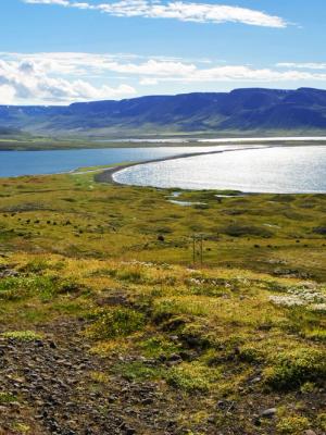 Lake and mountains on the Tröllaskagi Peninsula