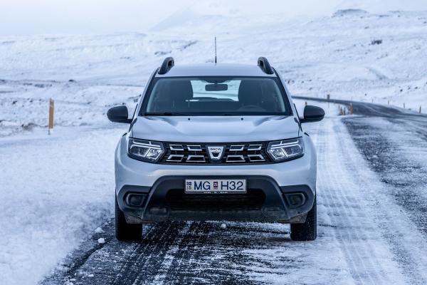 Bad weather in Reykjavik Iceland