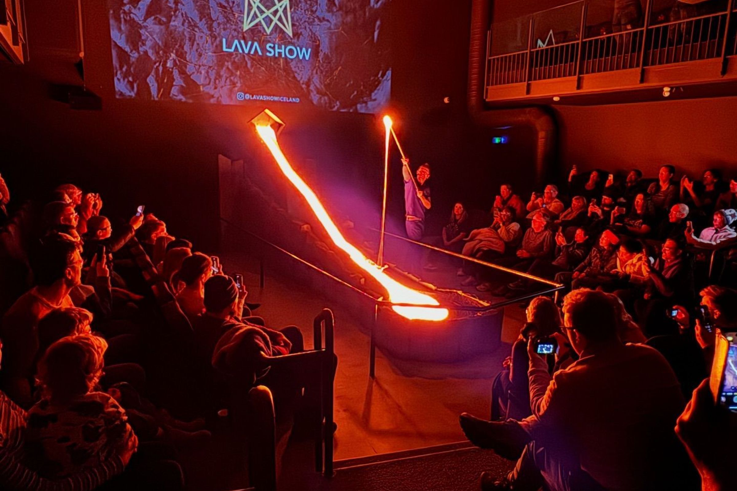 Icelandic Lava Show in Vik, Iceland