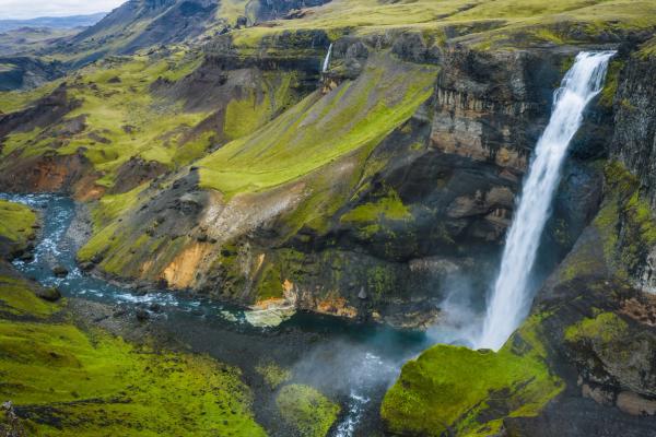 Cascada Granni en el valle de Thjórsárdalur