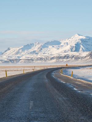 The icelandic ring road in south iceland