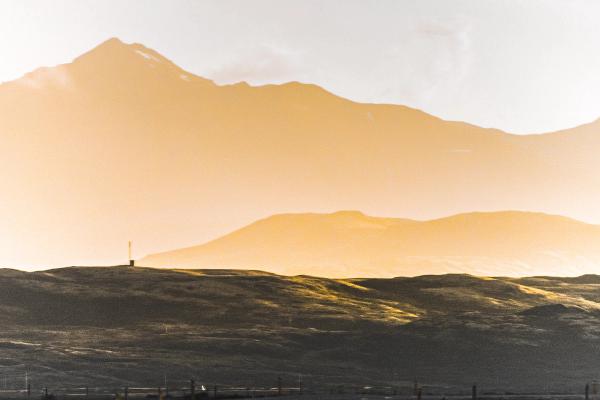 Road under the Midnight Sun