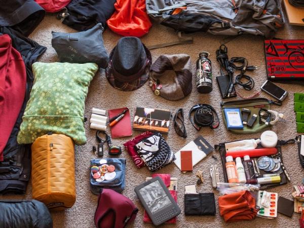 Many things to bring with you a big arrangement of warm clothes and gear