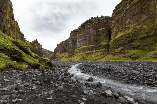 Stakkholtsgja Canyon Aerial view of Stakkholtsgja Canyon with its secret caves and beautiful scars