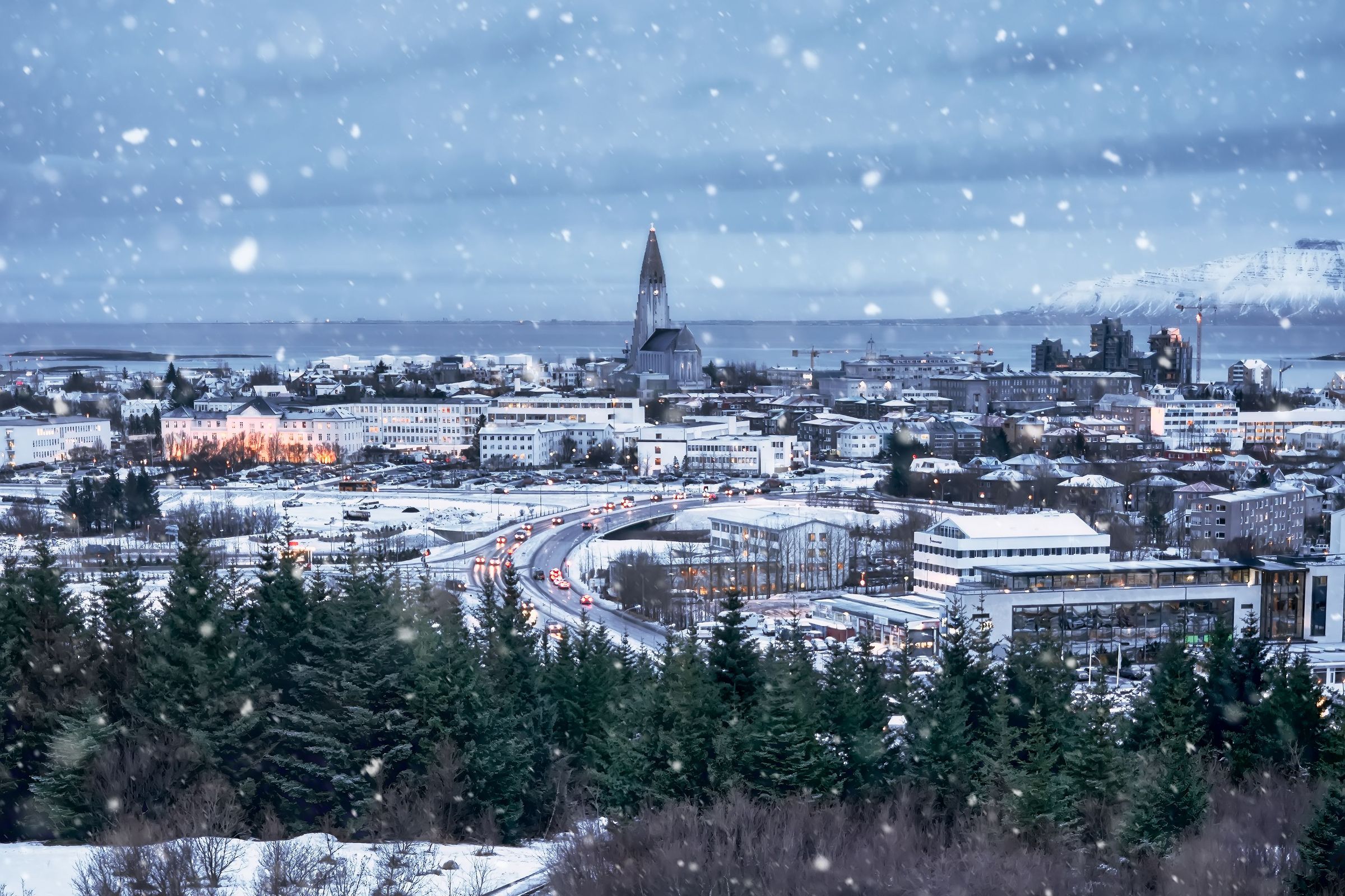 Reykjavik in New Year's Eve