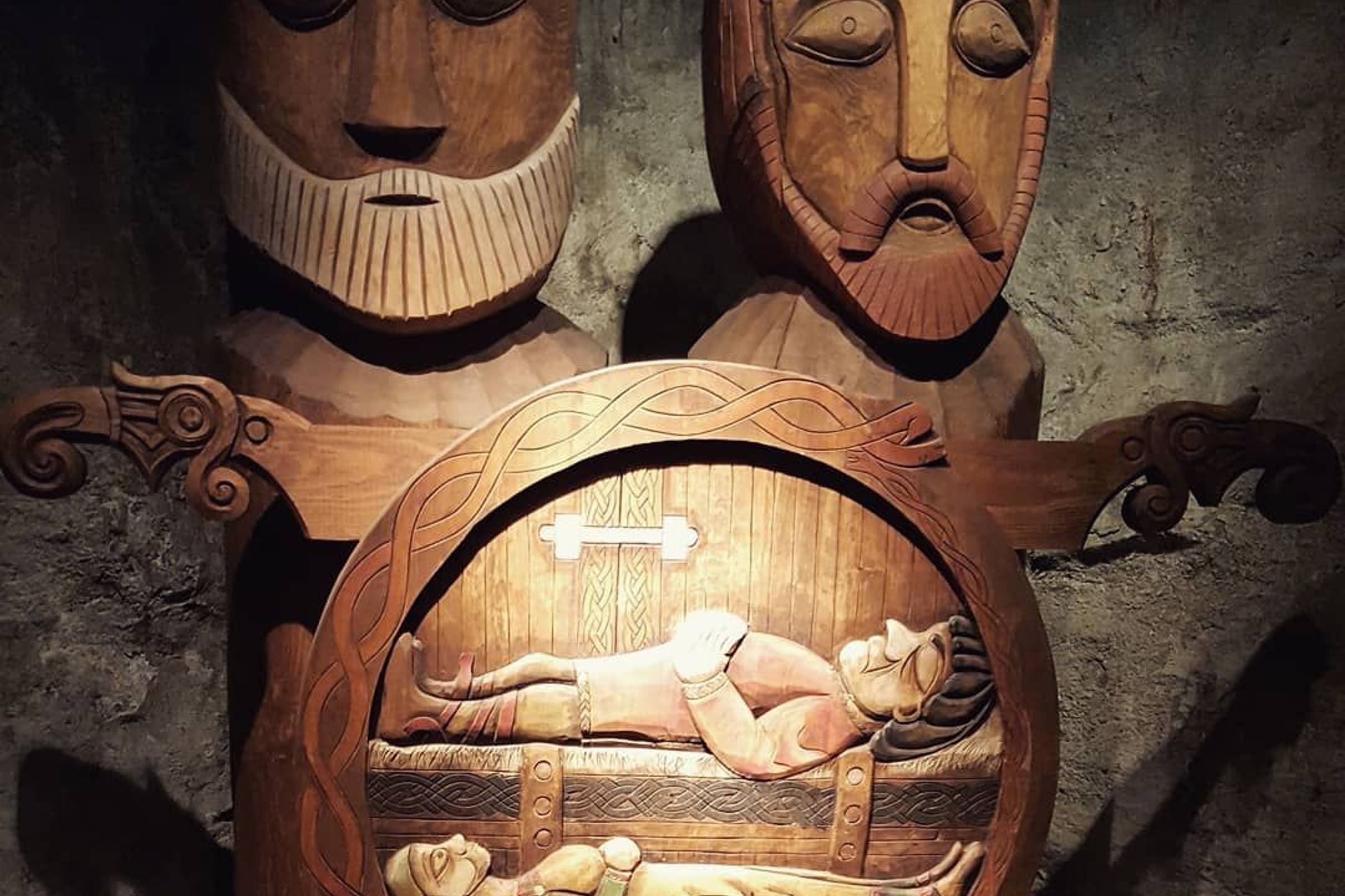 Egil's Saga exhibit at Settlement Centre in Borganes