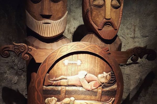 Egil's Saga exhibit at Settlement Centre in Borganes