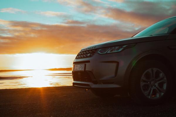 Rented car in iceland
