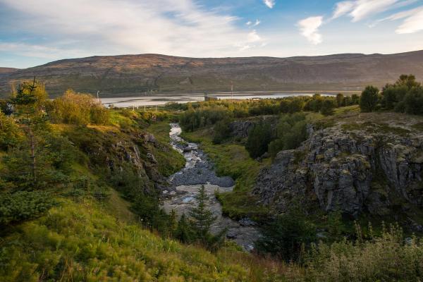 River Holsa in Talknafjordur in the Iceland Westfjords