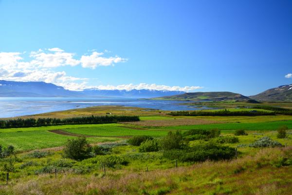 Eyjafjörður North of Iceland View on the ocean in Eyjafjörður northern Iceland