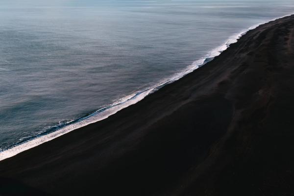 Black san beach in Iceland