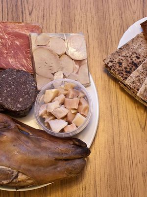 Thorrablot in Iceland food in Iceland. Sheep head, shark and more.
