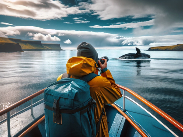 A personal experience, a whale watching boat tour in the first weekend of summer months